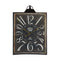 Supfirm Large Vintage Black Rectangular Wall Clock with White Numerals, Home Decor Accent Clock