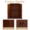 Supfirm Bathroom Storage Cabinet Freestanding Wooden Floor Cabinet with Adjustable Shelf and Double Door Walnut