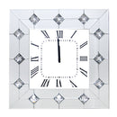 Supfirm ACME Hessa Wall Clock in Mirrored & Faux Rhinestones 97406