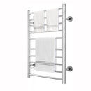 Supfirm Electric Heated Towel Rack for Bathroom, Wall Mounted Towel Warmer, 10 Stainless Steel Bars Drying Rack