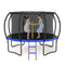 14FT Outdoor Big Trampoline With Inner Safety Enclosure Net, Ladder, PVC Spring Cover Padding, For Kids, Black&Blue Color - Supfirm