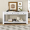 Supfirm TREXM Console Table/Sofa Table with Storage Drawers and Bottom Shelf for Entryway Hallway(Antique White)
