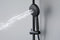 Supfirm ShowerSpas Shower System, with 10" Rain Showerhead, 4-Function Hand Shower, Adjustable Slide Bar and Soap Dish, Matte Black Finish