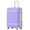 Supfirm 24 IN Luggage 1 Piece with TSA lock , Expandable Lightweight Suitcase Spinner Wheels, Vintage Luggage,Purple