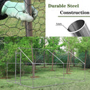 Large Metal Chicken Coop, Walk-in Chicken Run,Galvanized Wire Poultry Chicken Hen Pen Cage, Rabbits Duck Cages with Waterproof and Anti-Ultraviolet Cover for Outside(10' L x 13 W x 6.56' H) - Supfirm