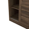 3-Door Shutter Wardrobe with shelves, Walnut - Supfirm