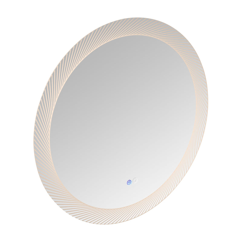 Supfirm 30 Inch LED Mirror, Wall-Mounted Vanity Mirrors, Bathroom Anti-Fog Mirror, Dimmable Bathroom Mirror - Supfirm