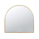 Supfirm 33" x 31" Arched Decorative Accent Mirror with Iron Gold Frame, Wall Deor for Bathroom, Bedroom, Entryway, Mantel - Supfirm