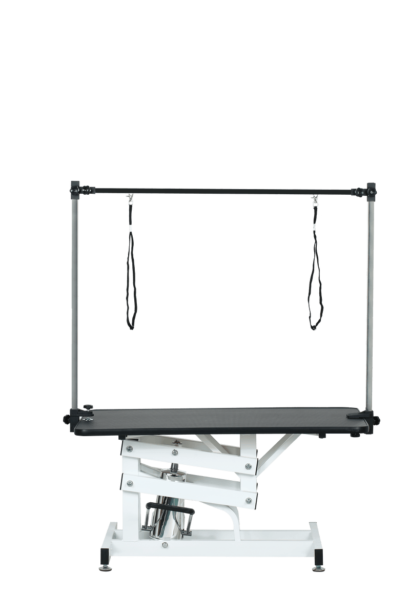 43 Inch Adjustable Heavy Type Hydraulic Pet Dog Grooming Table Upgraded Professional Drying Table Heavy Duty Frame with Adjustable Arm and Noose - Supfirm