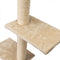 5 Pcs Wall Mounted Cat Climber Set, Floating Cat Shelves and Perches, Cat Activity Tree with Scratching Posts, Modern Cat Furniture, Beige - Supfirm