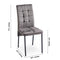 5-Piece Dining Set Including Grey Velvet High Back Nordic Dining Chair & Creative Design MDF Dining Table - Supfirm