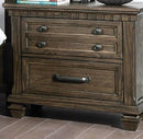 Bedroom Furniture Contemporary Look Unique Wooden Nightstand Drawers Bedside Table - Supfirm