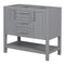 [Cabinet Only] 36-Inch Grey Bathroom Vanity(Sink not included) - Supfirm