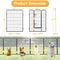 Dog Playpen Outdoor, 16 Panels Dog Pen 40" Height Dog Fence Exercise Pen with Doors for Large/Medium/Small Dogs, Portable Pet Playpen for Yard, RV, Camping, Hammer Paint Finish - Supfirm