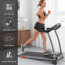 Easy Folding Treadmill for Home Use, 1.5HP Electric Running, Jogging & Walking Machine with Device Holder & Pulse Sensor, 3-Level Incline Adjustable Compact Foldable - Supfirm
