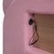 Full Size Upholstered Storage Platform Bed with Cartoon Ears Headboard, LED and USB, Pink - Supfirm
