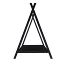 House Bed Tent Bed Frame Twin Size Metal Floor Play House Bed with Slat for Kids Girls Boys , No Box Spring Needed Black - Supfirm