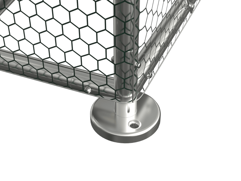 Large Metal Chicken Coop Upgrade Tri-Supporting Wire Mesh Chicken Run,Chicken Pen with Water-Resident & Anti-UV Cover,Duck Rabbit House Outdoor (10'W x 6.5'L x 6.5'H) - Supfirm