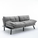 Light Grey Convertible Folding Modern sofa Bed - Supfirm