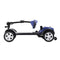 MAX SPORT BLUE 4 Wheels Outdoor Compact Mobility Scooter with 2 in 1 Cup & Phone Holder - Supfirm