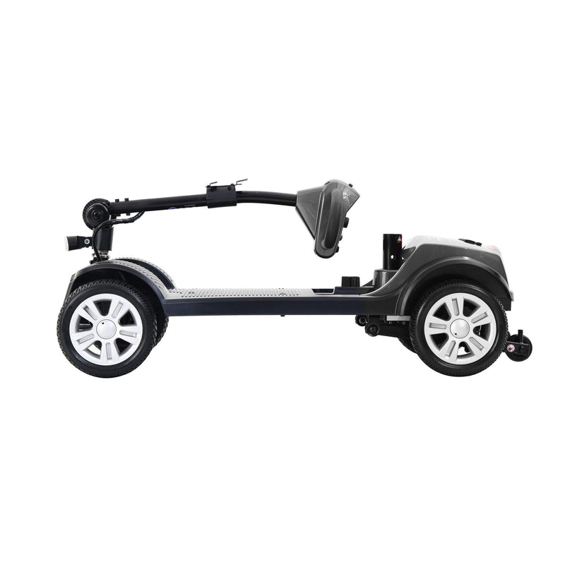 MAX SPORT GRAY 4 Wheels Outdoor Compact Mobility Scooter with 2 in 1 Cup & Phone Holder - Supfirm