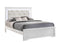 Modern Brooklyn Queen Size LED Bed made with Wood in White - Supfirm
