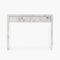 Modern Design Tempered Glass Marble Texture Vanity Table Dressing Table for Bedroom, Living Room - Supfirm