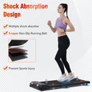 NEW Walking Pad Under Desk Treadmill for Home Office -2.5HP Walking Treadmill With Incline Bluetooth Speaker 0.5-4MPH 265LBS Capacity Treadmill for Walking Running - Wristband Remote - Supfirm