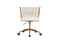 Office Desk Chair, Upholstered Home Office Desk Chairs with Adjustable Swivel Wheels, Ergonomic Office Chair for Living Room, Bedroom, Office, Vanity Study (Beige) - Supfirm