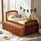 Orisfur. Twin Size Platform Storage Bed Solid Wood Bed with 6 Drawers - Supfirm