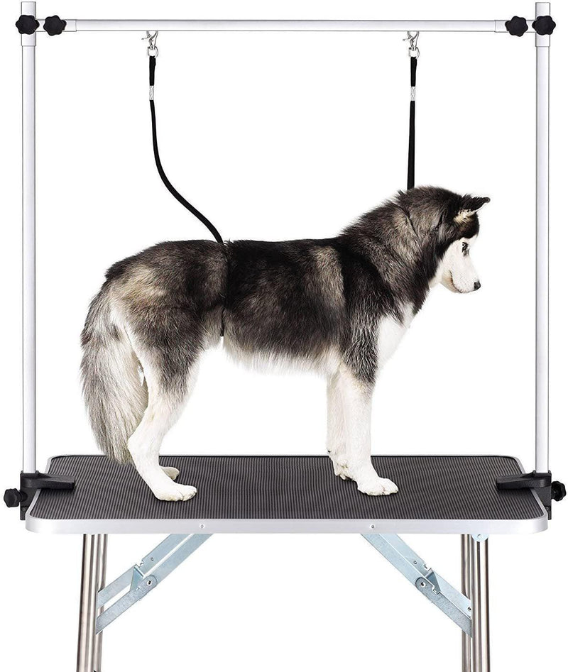 Professional Dog Pet Grooming Table Large Adjustable Heavy Duty Portable w/Arm & Noose & Mesh Tray - Supfirm