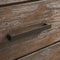 Rustic Style Wire-Brushed Rustic Brown 1pc Nightstand Bedroom Furniture Solid wood 2-Drawers bedside Table Metal Bar Handles - Supfirm