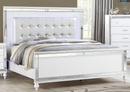 Sterling King 5 PC LED Bedroom set made with wood in White Color - Supfirm
