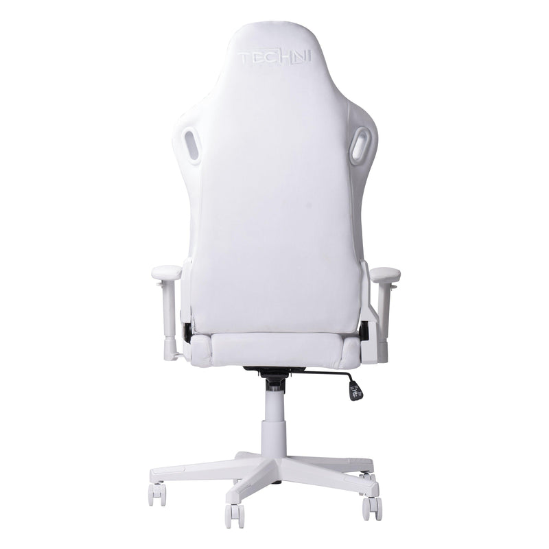 Techni Sport TSF45C Velvet Memory Foam Gaming Chair – White - Supfirm
