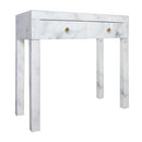 Tempered glass marble texture dressing Vanity table - Supfirm