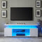 TV Stand for 65 Inch TV LED Gaming Entertainment Center Media Storage Console Table with Large Sliding Drawer & Side Cabinet for Living Room( White) - Supfirm