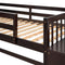 Twin over Twin Bunk Bed with 4 Drawers and 3 Shelves-Espresso(OLD SKU: LP000067AAP) - Supfirm