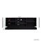 U-Can Modern, Stylish Functional TV stand with Color Changing LED Lights, Universal Entertainment Center, Black - Supfirm