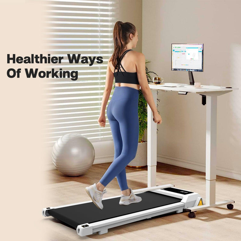 Under Desk Treadmill , Walking Treadmill 2 in 1 for Walking , Quiet and Powerful, Installation-Free - Supfirm