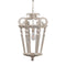 Wood Chandelier, Hanging Light Fixture with Adjustable Chain for Kitchen Dining Room Foyer Entryway, Bulb Not Included - Supfirm