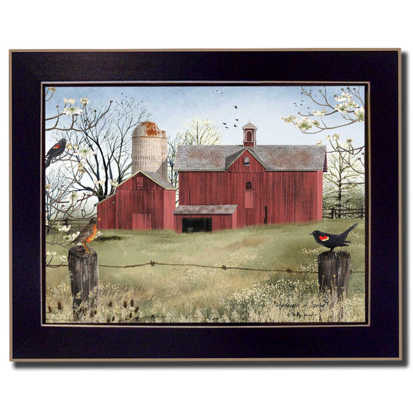 Supfirm "Harbingers of Spring" By Billy Jacobs, Printed Wall Art, Ready To Hang Framed Poster, Black Frame - Supfirm