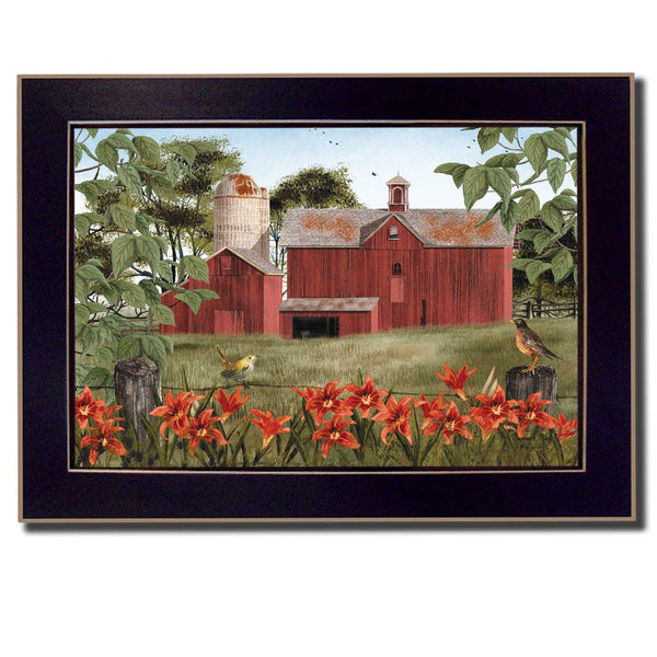 Supfirm "Summer Days" By Billy Jacobs, Printed Wall Art, Ready To Hang Framed Poster, Black Frame - Supfirm
