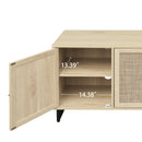 Supfirm 3 Door Cabinet,Sideboard Accent Cabinet, Storage Cabinet for Living Room, Hallway Entryway Kitchen - Supfirm
