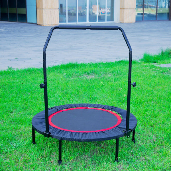 40 Inch Mini Exercise Trampoline for Adults or Kids Indoor Fitness Rebounder Trampoline with Safety Pad Max. Load 300LBS - Supfirm