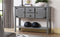 Supfirm 48'' Solid Wood Sideboard Console Table with 2 Drawers and Cabinets and Bottom Shelf, Retro Style Storage Dining Buffet Server Cabinet for Living Room Kitchen Dining Room(Antique Gray) - Supfirm