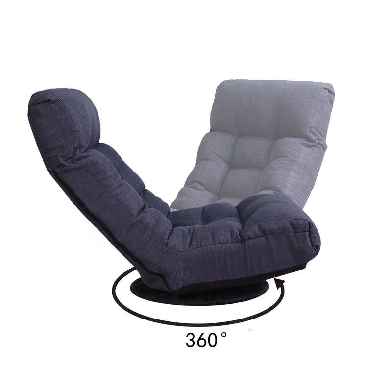 Supfirm floor chair single sofa reclining chair Japanese chair lazy sofa tatami balcony reclining chair leisure sofa adjustable chair - Supfirm