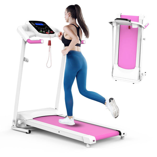 Foldable Electric Treadmill 2.5HP Motorized Running Machine with 12 Perset Programs 265LBS Weight Capacity Walking Jogging Treadmill - Supfirm