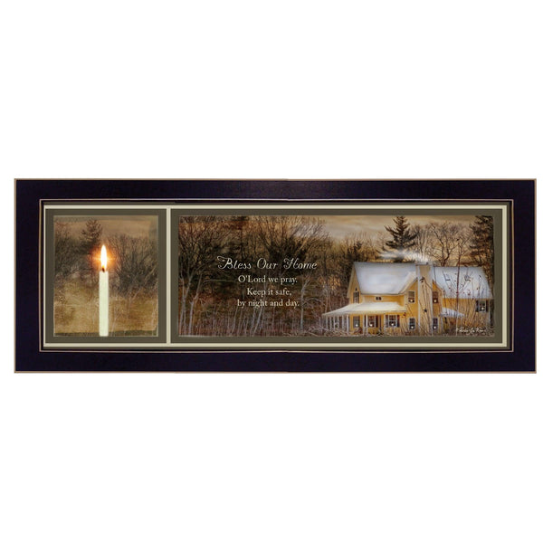 Supfirm "God Bless Our Home" By Robin-Lee Vieira, Printed Wall Art, Ready To Hang Framed Poster, Black Frame - Supfirm