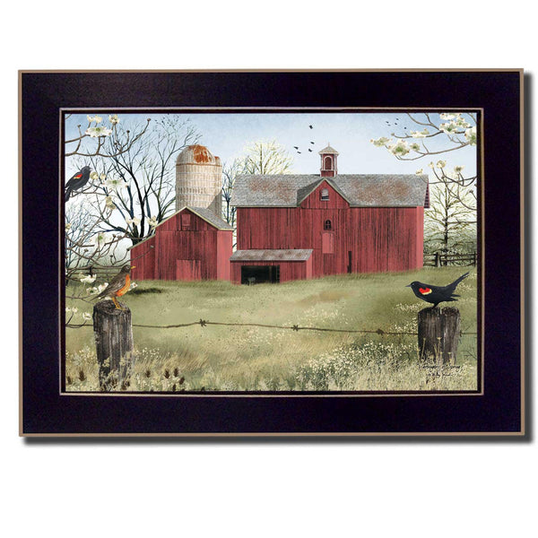 Supfirm "Harbingers of Spring" By Billy Jacobs, Printed Wall Art, Ready To Hang Framed Poster, Black Frame - Supfirm