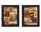 Supfirm "Lodge Collage Collection" 2-Piece Vignette By Ed Wargo, Printed Wall Art, Ready To Hang Framed Poster, Black Frame - Supfirm